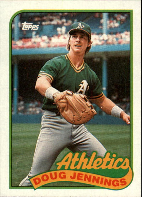 1989 Topps #166 Doug Jennings NM-MT RC Rookie Oakland Athletics 