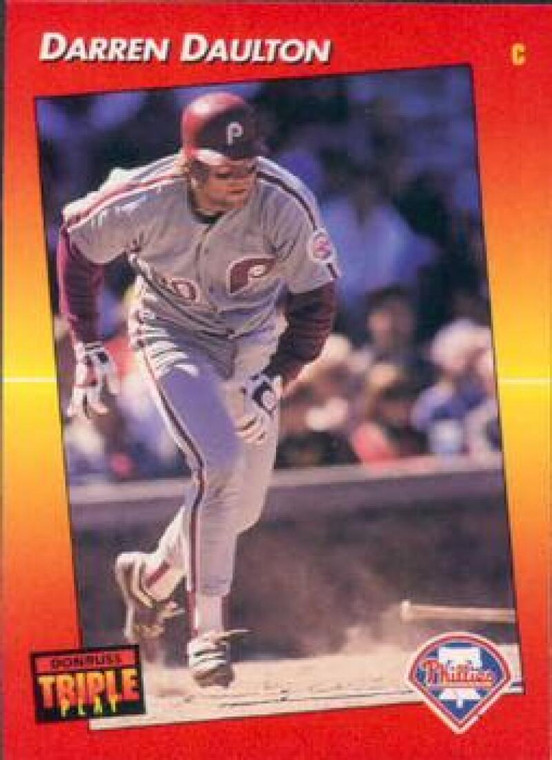 1992 Triple Play #143 Darren Daulton VG Philadelphia Phillies 