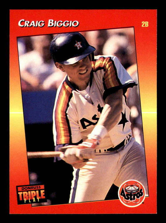 1992 Triple Play #150 Craig Biggio VG Houston Astros 