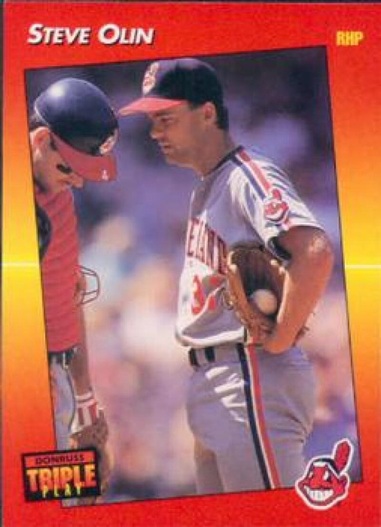 1992 Triple Play #156 Steve Olin VG Cleveland Indians 
