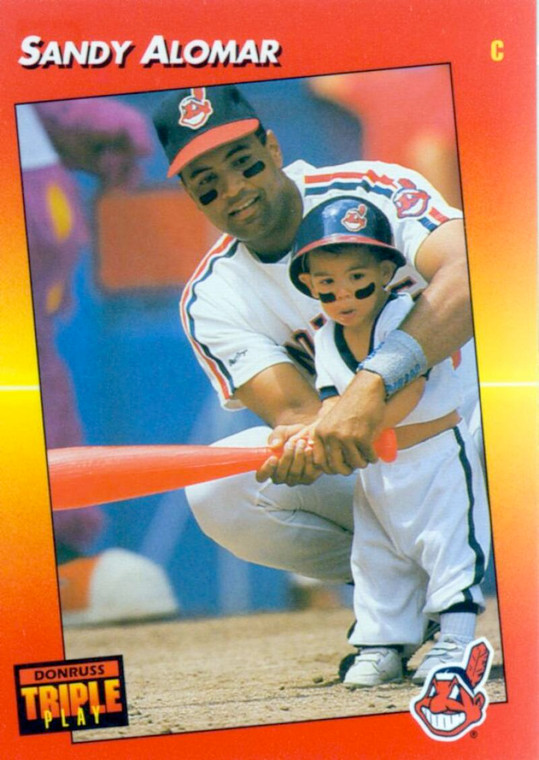 1992 Triple Play #227 Sandy Alomar Jr. VG Cleveland Indians 