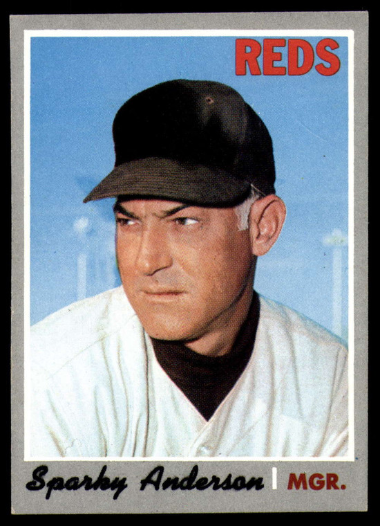 1970 Topps #181 Sparky Anderson Manager VG Cincinnati Reds 