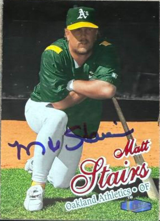 Matt Stairs Autographed 1998 Fleer Ultra #16 