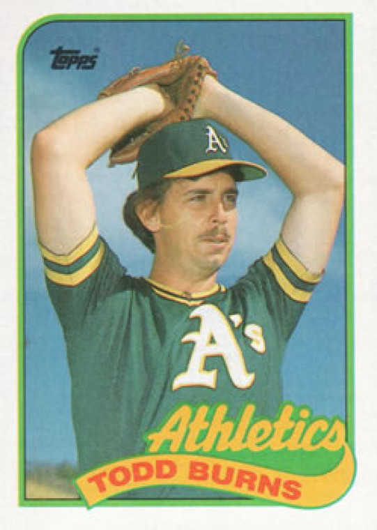 1989 Topps #174 Todd Burns NM-MT Oakland Athletics 