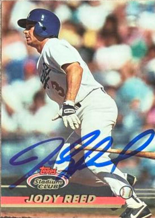 Jody Reed Autographed 1993 Stadium Club #612
