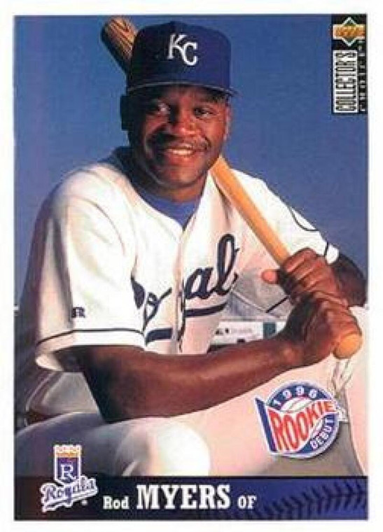 1997 Collector's Choice #128 Rod Myers NM-MT RC Rookie Kansas City Royals 