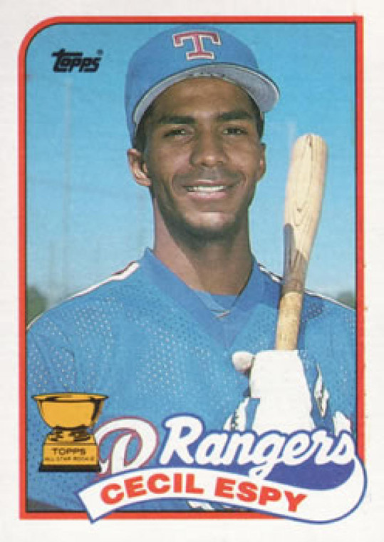 1989 Topps #221 Cecil Espy NM-MT Texas Rangers 