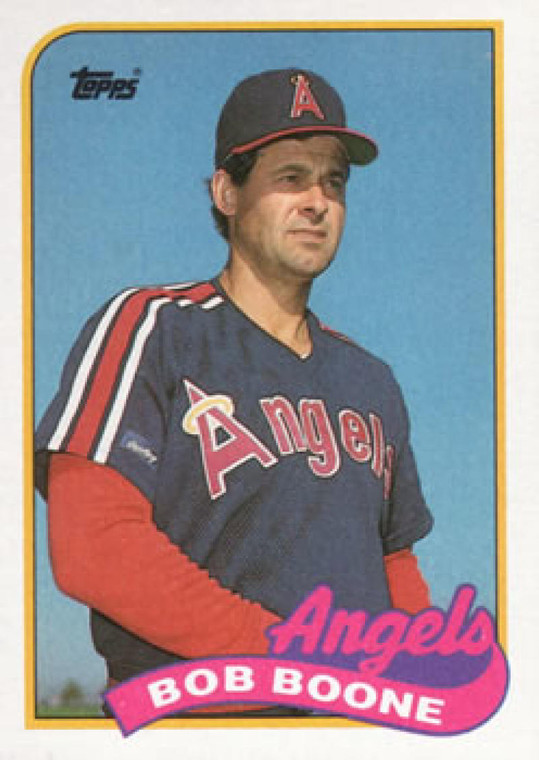 1989 Topps #243 Bob Boone NM-MT California Angels 