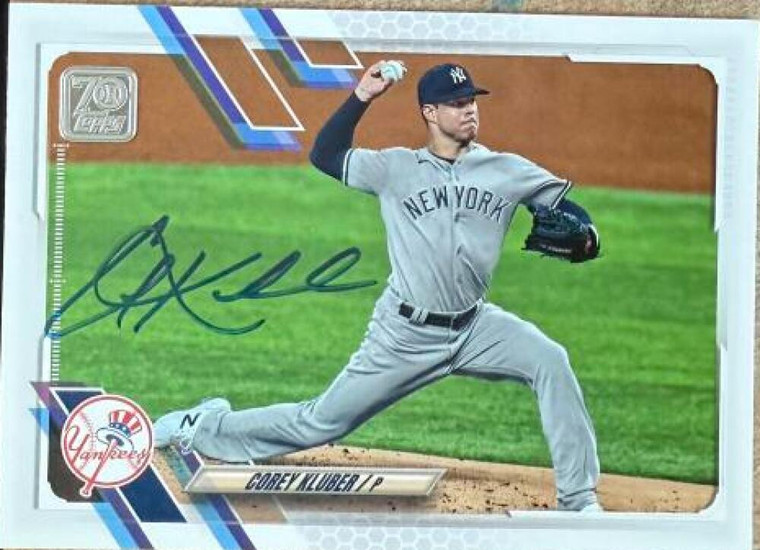 Corey Kluber Autographed 2021 Topps #567  