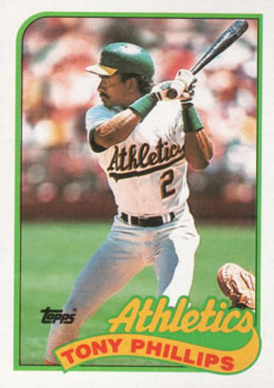 1989 Topps #248 Tony Phillips NM-MT Oakland Athletics 