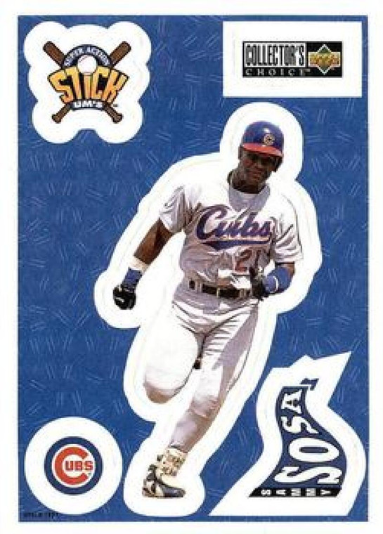 1997 Collector's Choice Stickums #21 Sammy Sosa NM-MT  Chicago Cubs 