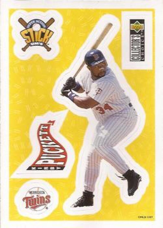 1997 Collector's Choice Stickums #26 Kirby Puckett NM-MT  Minnesota Twins 
