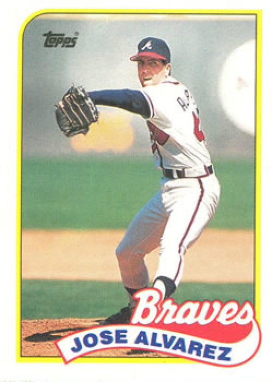 1989 Topps #253 Jose Alvarez NM-MT RC Rookie Atlanta Braves 