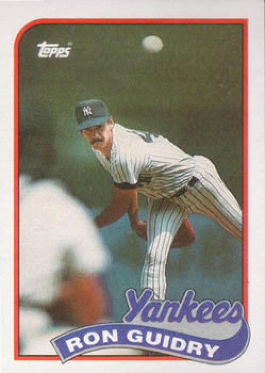 1989 Topps #255 Ron Guidry NM-MT New York Yankees 