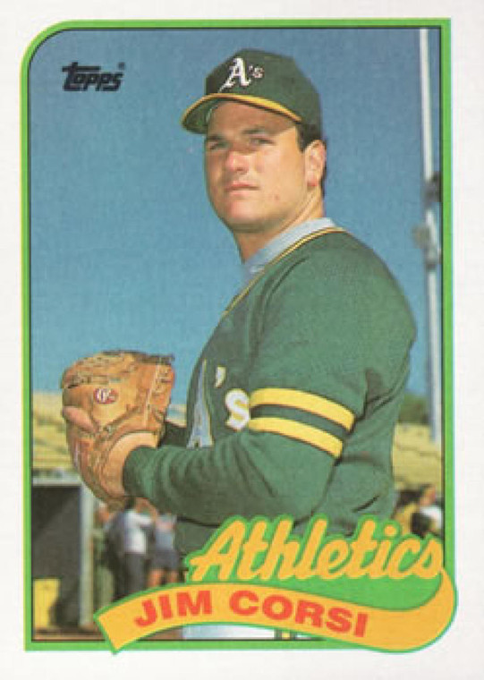1989 Topps #292 Jim Corsi NM-MT RC Rookie Oakland Athletics 