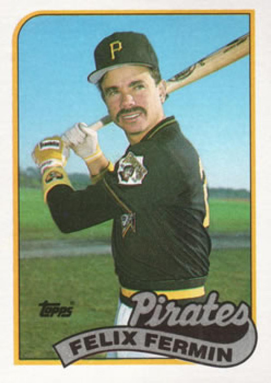 1989 Topps #303 Felix Fermin NM-MT Pittsburgh Pirates 