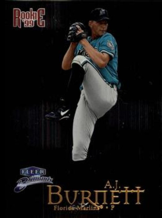 1999 Fleer Brilliants #151 A.J. Burnett NM-MT  RC Rookie Florida Marlins 