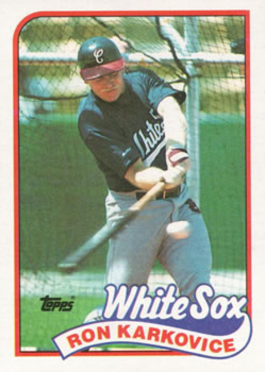 1989 Topps #308 Ron Karkovice NM-MT Chicago White Sox 