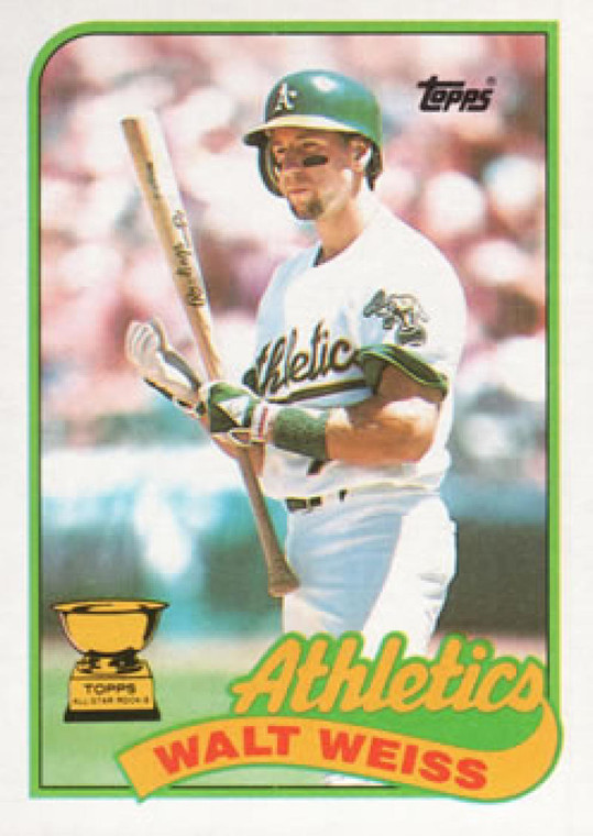 1989 Topps #316 Walt Weiss NM-MT Oakland Athletics 