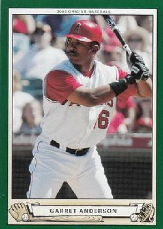 2005 UD Origins #99 Garret Anderson NM-MT  Los Angeles Angels 