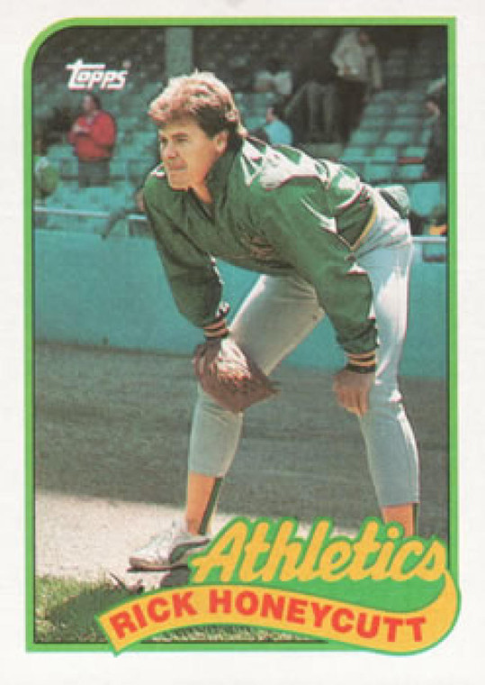 1989 Topps #328 Rick Honeycutt NM-MT Oakland Athletics 