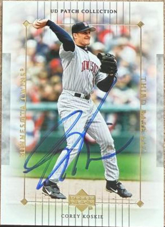 Corey Koskie Autographed 2003 UD Patch Collection #60  