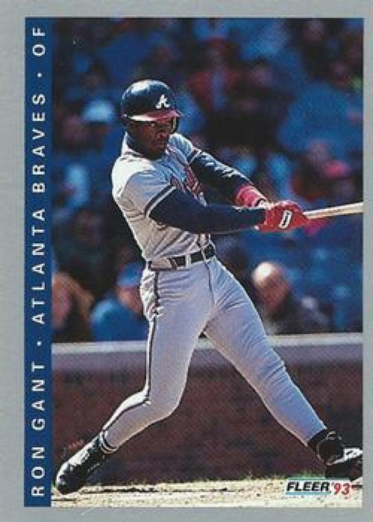 1993 Fleer #3 Ron Gant VG Atlanta Braves 