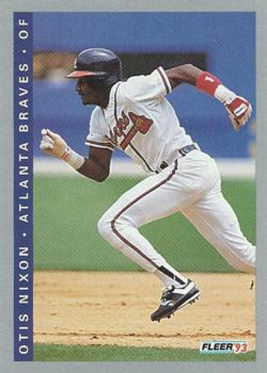 1993 Fleer #10 Otis Nixon VG Atlanta Braves 