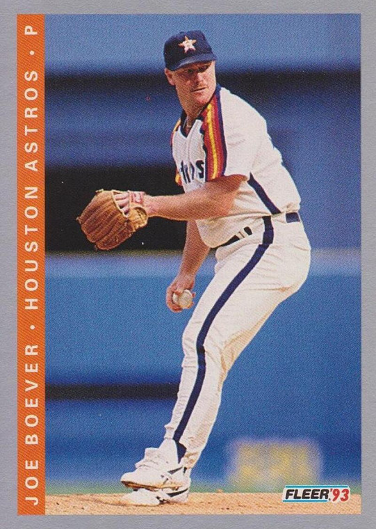 1993 Fleer #48 Joe Boever VG Houston Astros 