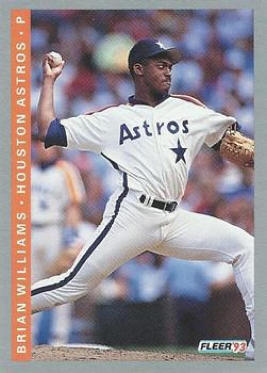 1993 Fleer #56 Brian Williams VG Houston Astros 