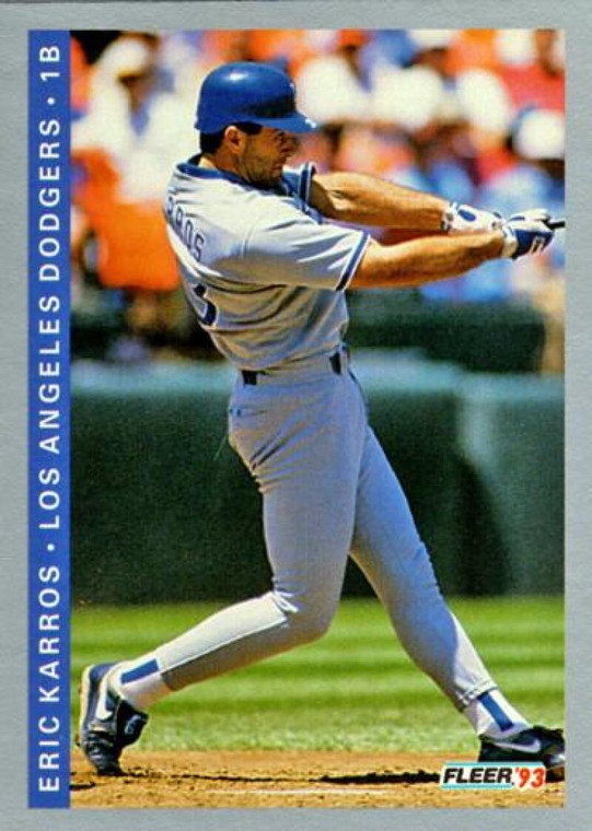 1993 Fleer #64 Eric Karros VG Los Angeles Dodgers 