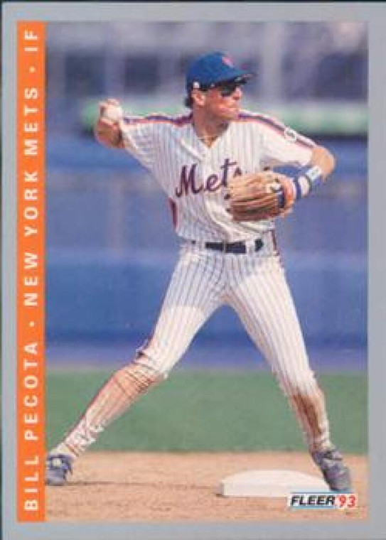 1993 Fleer #92 Bill Pecota VG New York Mets 