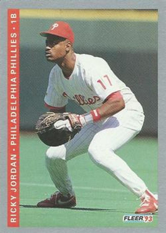 1993 Fleer #103 Ricky Jordan VG Philadelphia Phillies 