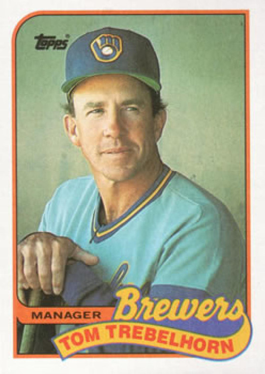 1989 Topps #344 Tom Trebelhorn MG NM-MT Milwaukee Brewers 