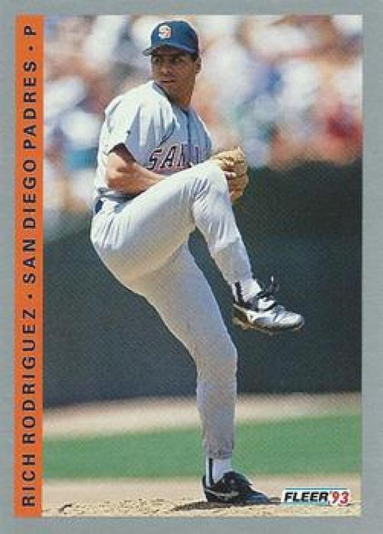 1993 Fleer #145 Rich Rodriguez VG San Diego Padres 
