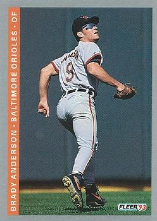 1993 Fleer #163 Brady Anderson VG Baltimore Orioles 