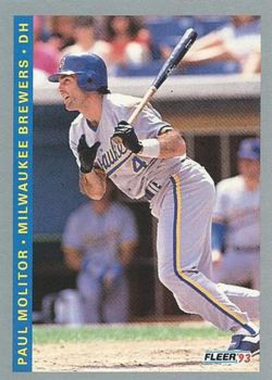 1993 Fleer #254 Paul Molitor VG Milwaukee Brewers 