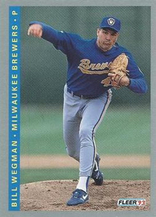 1993 Fleer #259 Bill Wegman VG Milwaukee Brewers 