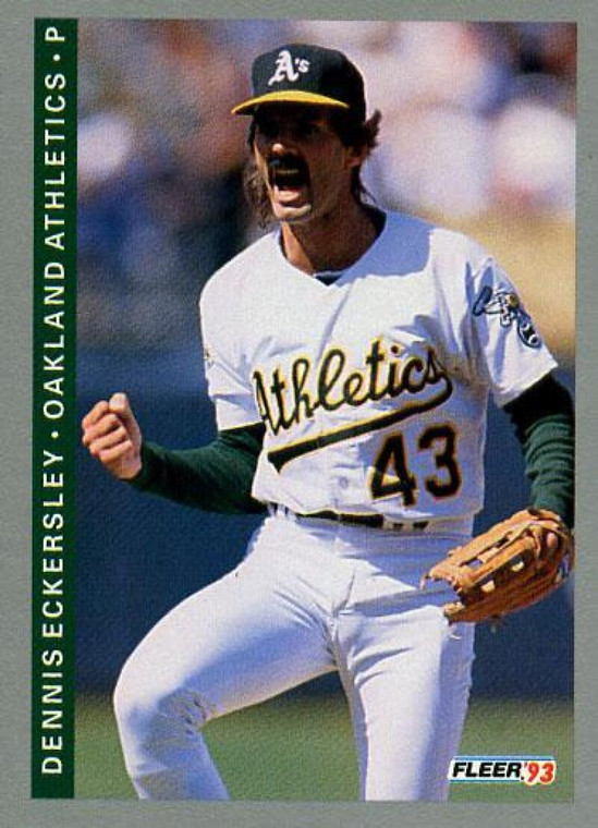 1993 Fleer #293 Dennis Eckersley VG Oakland Athletics 