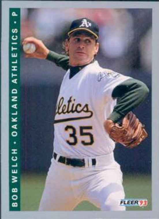 1993 Fleer #301 Bob Welch VG Oakland Athletics 