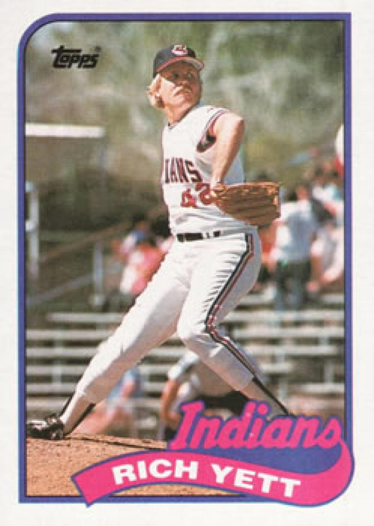 1989 Topps #363 Rich Yett NM-MT Cleveland Indians 