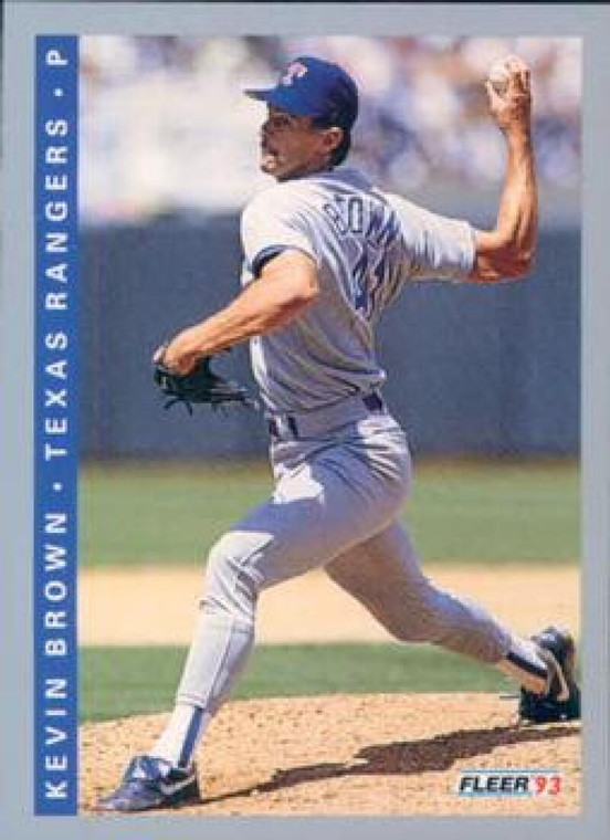1993 Fleer #317 Kevin Brown VG Texas Rangers 