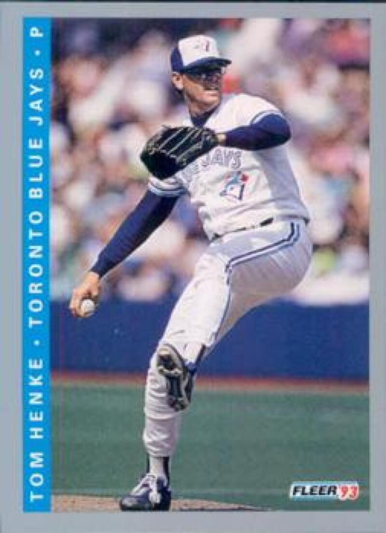 1993 Fleer #335 Tom Henke VG Toronto Blue Jays 