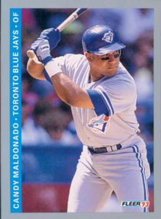 1993 Fleer #338 Candy Maldonado VG Toronto Blue Jays 