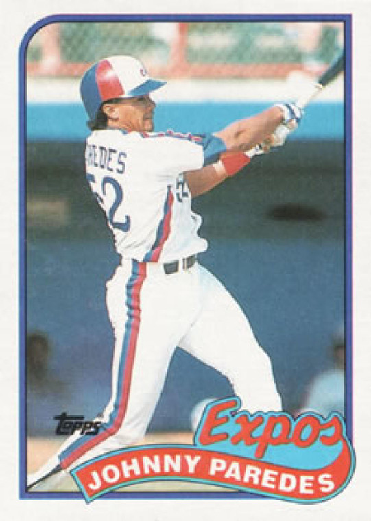 1989 Topps #367 Johnny Paredes NM-MT RC Rookie Montreal Expos 