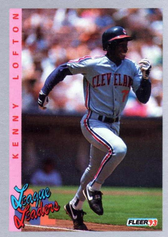 1993 Fleer #346 Kenny Lofton LL VG Cleveland Indians 