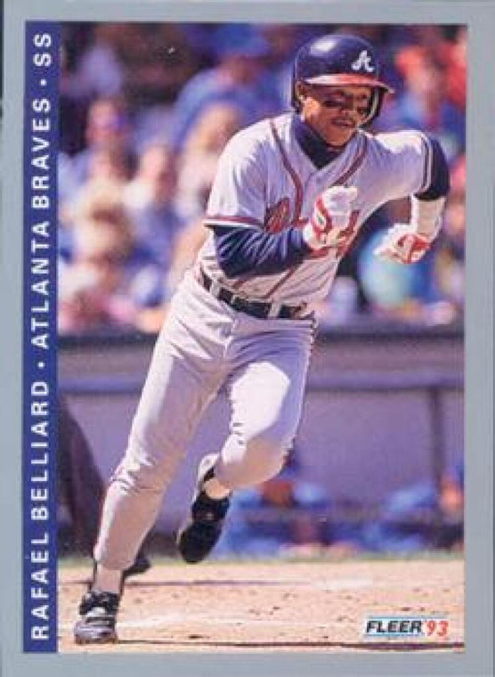 1993 Fleer #361 Rafael Belliard VG Atlanta Braves 
