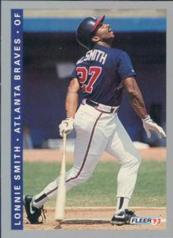 1993 Fleer #371 Lonnie Smith VG Atlanta Braves 