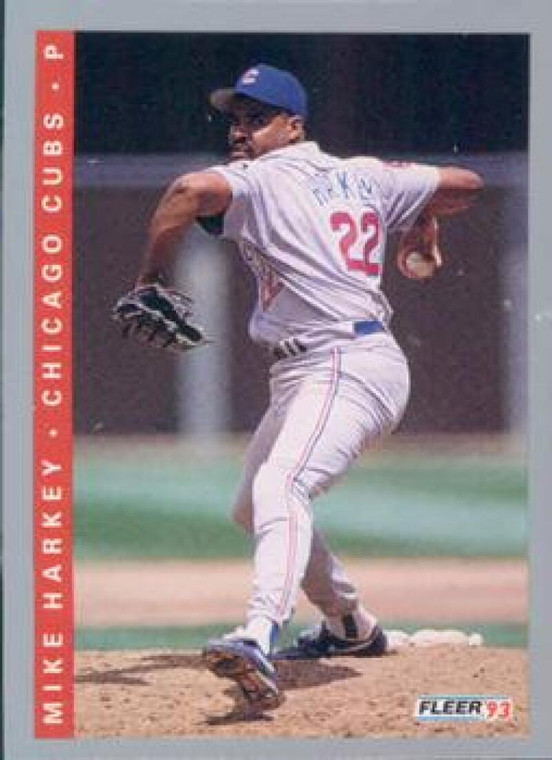 1993 Fleer #378 Mike Harkey VG Chicago Cubs 