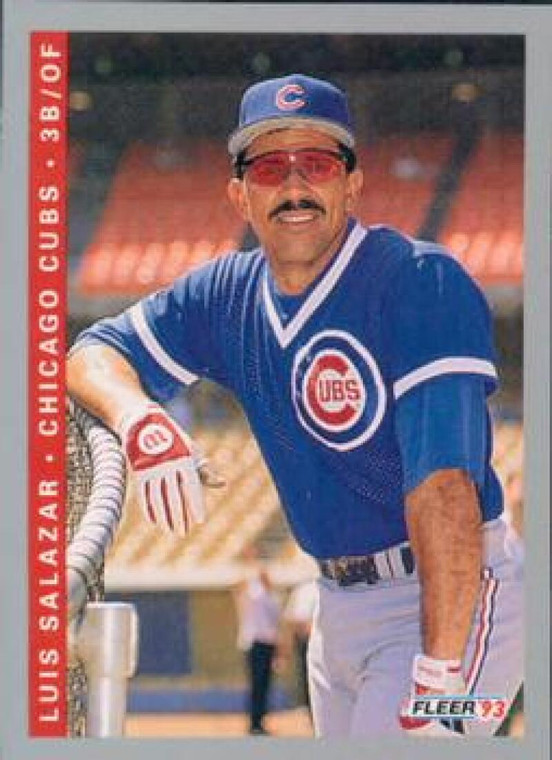 1993 Fleer #383 Luis Salazar VG Chicago Cubs 